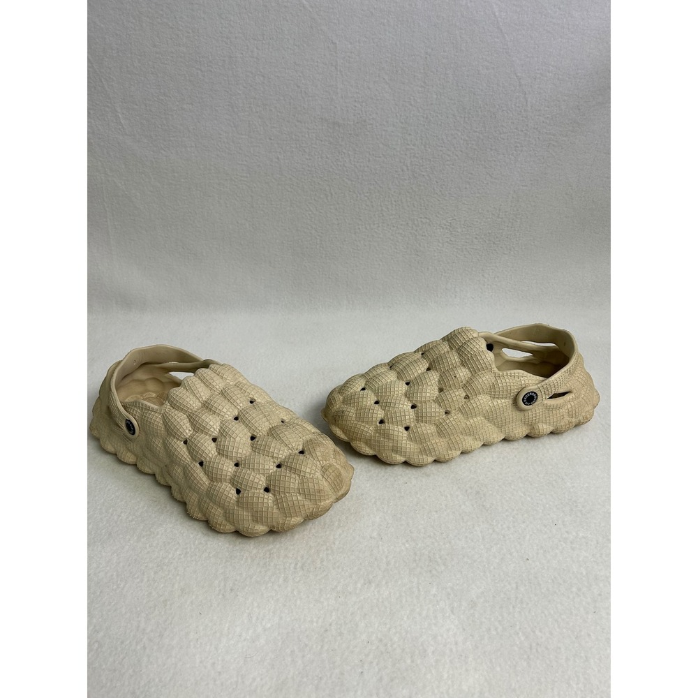 Gorpcore Streetwear Underground Air Mens Size 9 Beige Bubble Slide Clogs